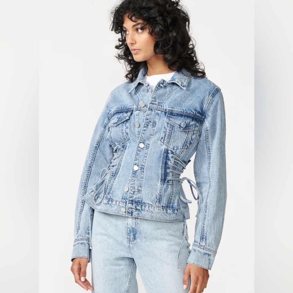 Lana Denim Jacket by Aureta at Free People